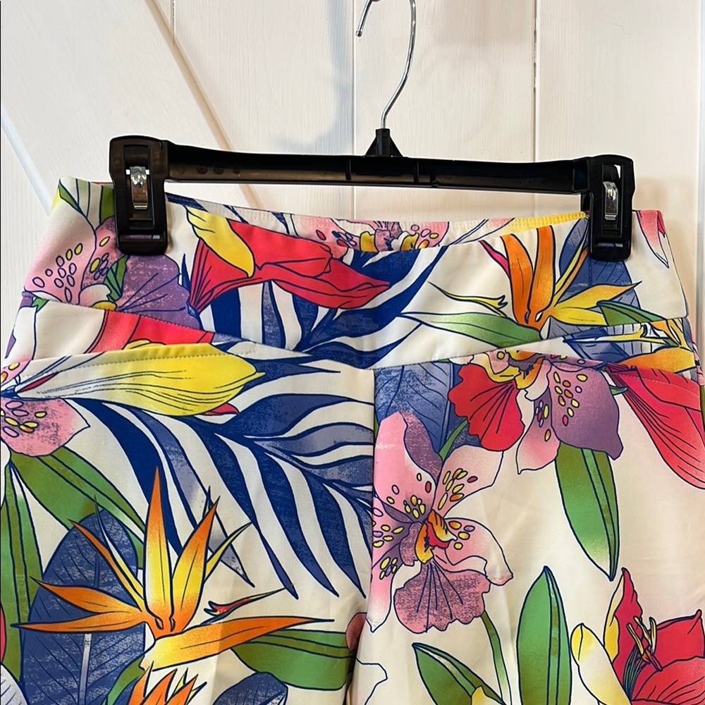 IBKUL Floral Ankle Pants - Multicolor - Picture 4 of 6